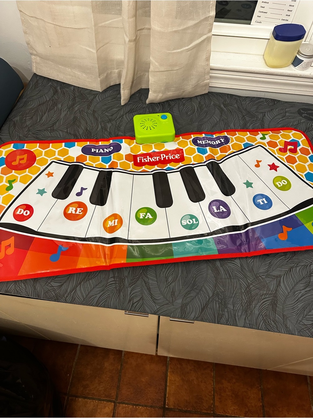 Fisher-Price Colorful Musical Piano Play Mat with sensory inter play